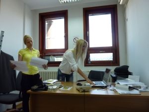 Katarina Kovačević i Branka Stojaković - studentkinje IV godine, Poslovna ekonomija i finansije, DDOR Garant a.d