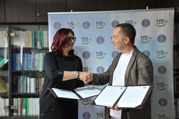 Svečano potpisivanje Sporazuma o naučnoj i poslovnoj saradnji u oblasti visokog obrazovanja između Instituta za ratarstvo i povrtarstvo Novi Sad i Fakulteta za ekonomiju i inženjerski menadžment u Novom Sadu