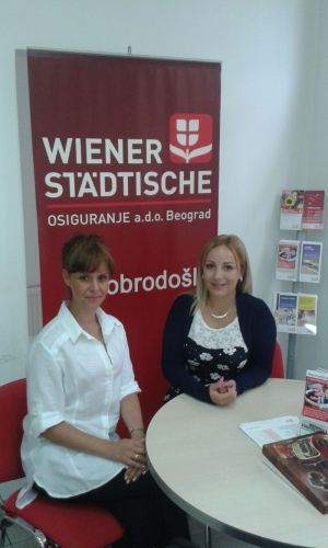 Sanja Gajić - studentkinja III godine, Poslovna ekonomija i finansije, Wiener St&auml;dtische Osiguranje a.d. Beograd