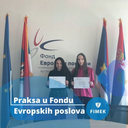 Na praksi u Fondu Evropskih poslova