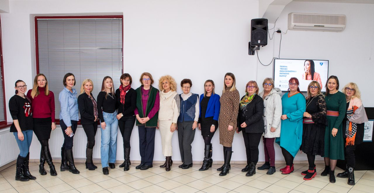 Tribina &quot;Žensko preduzetništvo i privredni razvoj&quot; održana je u amfiteatru &quot;Prof. dr Slavko Carić&quot; na FIMEK-u